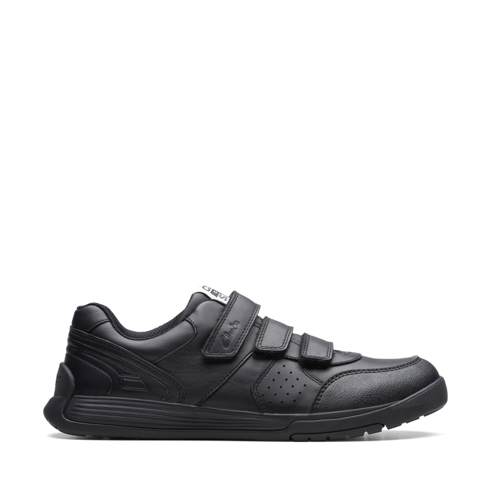 Clarks CicaStarOrb Y Black Trainers Colton Footwear