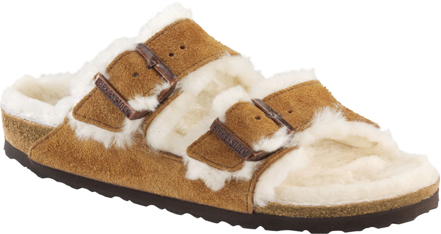 Birkenstock - Arizona Shearling Suede Leather - Mink - Shoes