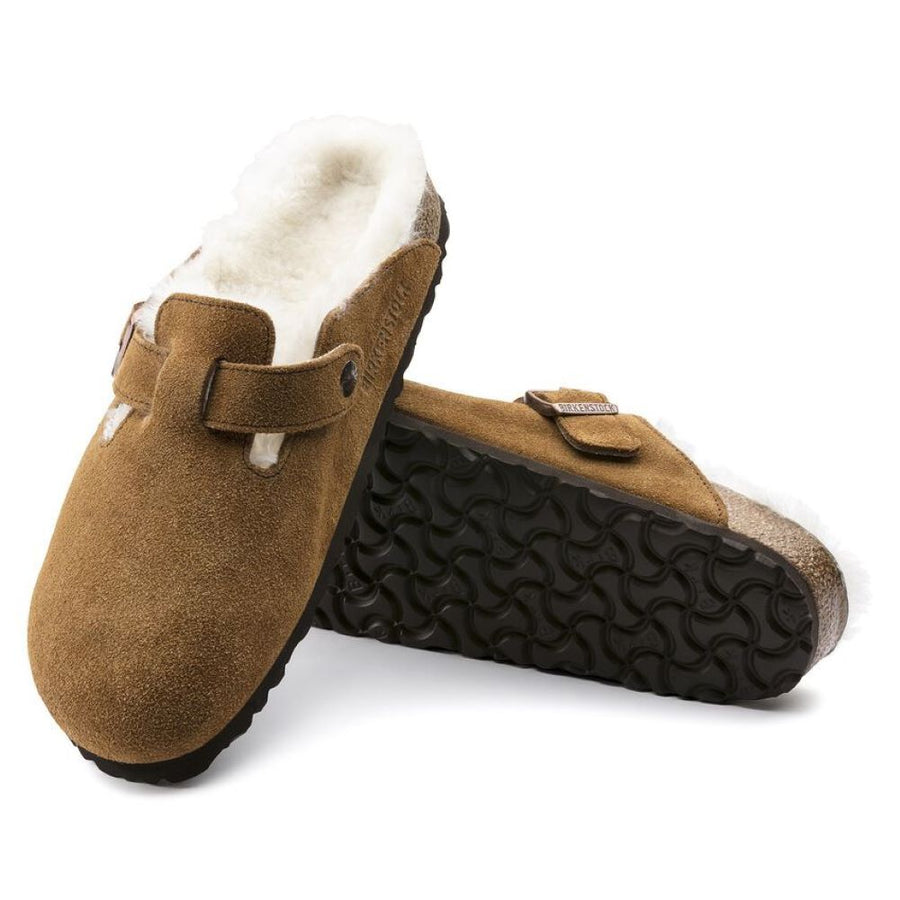 Birkenstock - Boston Shearling Suede Leather - Mink - Shoes