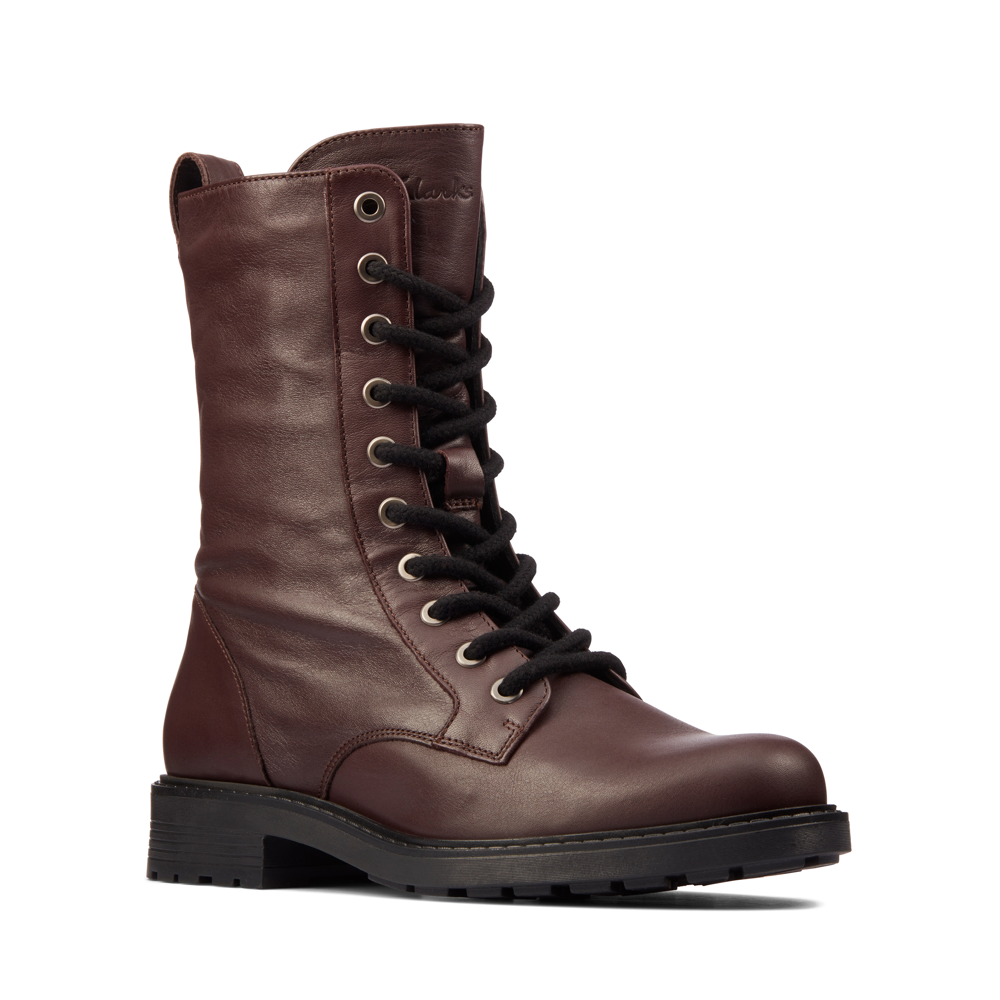 Clarks - Orinoco2 Style - Burgundy Leather - Boots