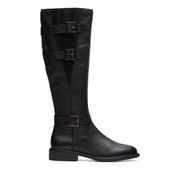 Clarks - Cologne Up - Black Leather - Boots