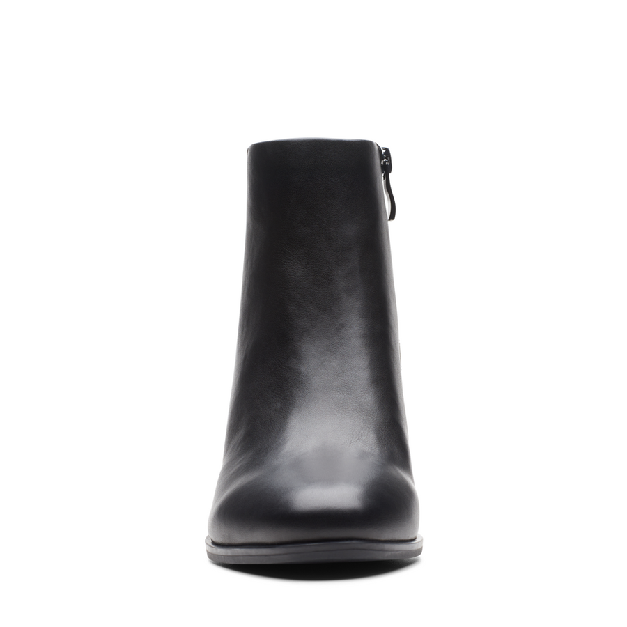 Clarks - Freva55 Zip - Black Leather - Boots