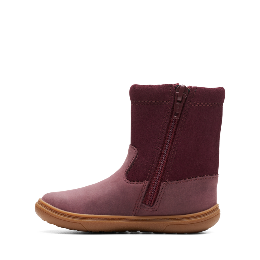 Clarks - FlashCloudy T. - Berry Leather - Boots