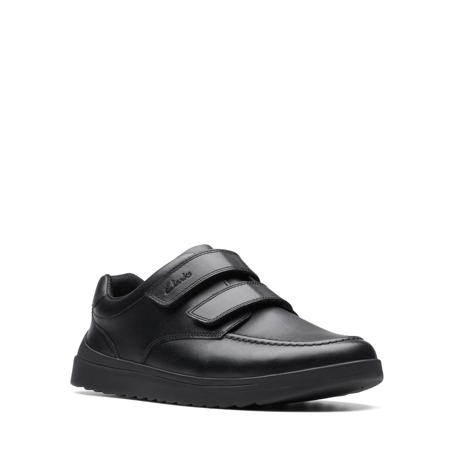 Clarks - Goal Style Y - Black Leather - School Shoes