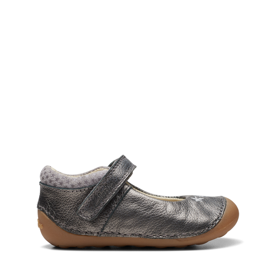 Clarks Tiny Cosmo T. Gun Metal Shoes Colton Footwear