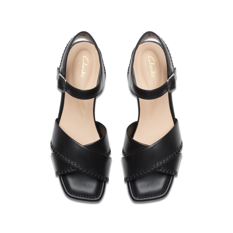 Clarks - Serina35 Cross - Black - Sandals