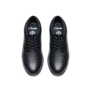 Clarks - FinjaBrogue O - Black Leather - School Shoes