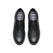 Clarks - FinjaBrogue Y - Black Leather - School Shoes