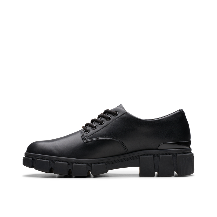 Clarks - Evyn Lace Y - Black Leather - School Shoes