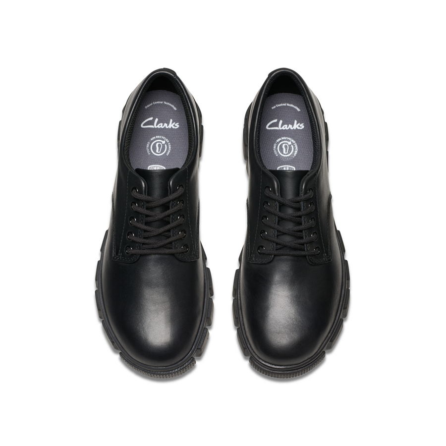 Clarks - Evyn Lace Y - Black Leather - School Shoes