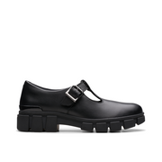 Clarks - Evyn Bar Y - Black Leather - School Shoes