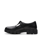 Clarks - Evyn Bar Y - Black Leather - School Shoes