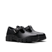 Clarks - Evyn Bar Y - Black Leather - School Shoes