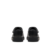 Clarks - Lorcam Loop K - Black Leather - School Shoes