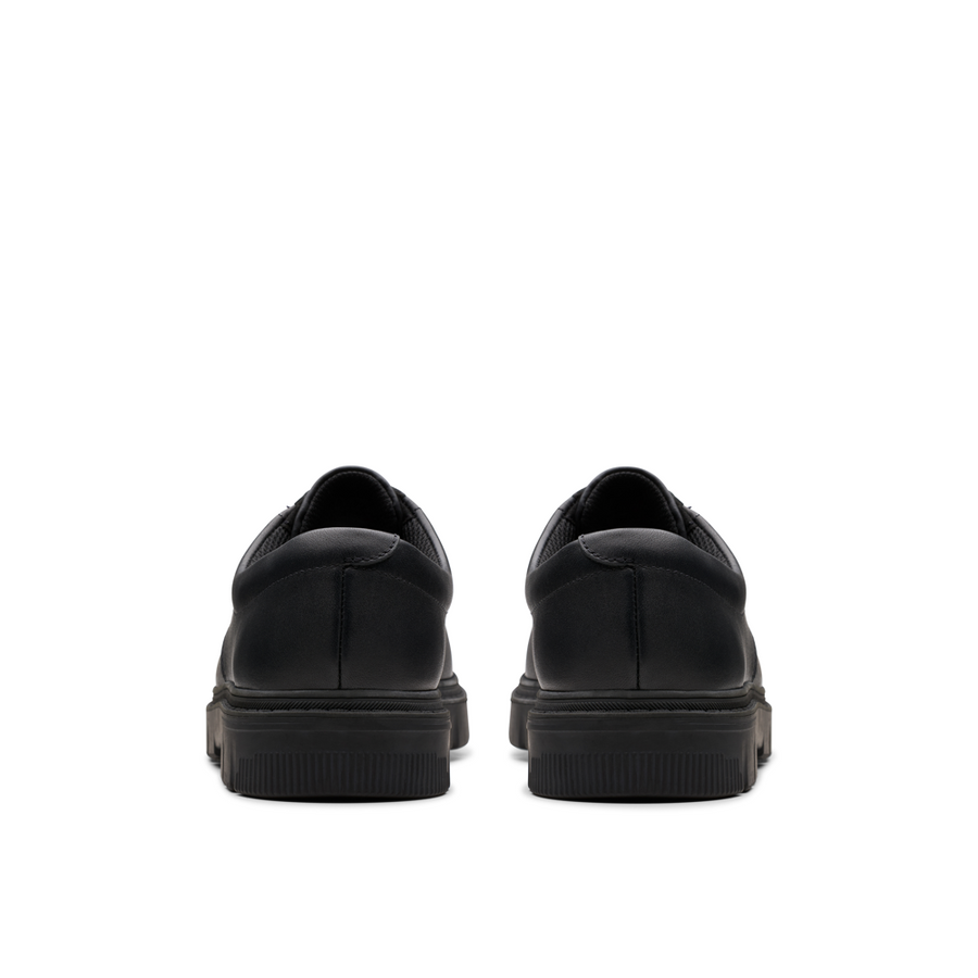 Clarks - Lorcam Loop Y - Black Leather - School Shoes