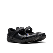 Clarks - Relda Spark K - Black Leather - School Shoes