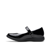 Clarks - Etch Gem K - Black Patent - School Shoes