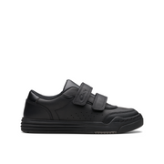 Clarks - Urban Solo K - Black Leather - School Shoes