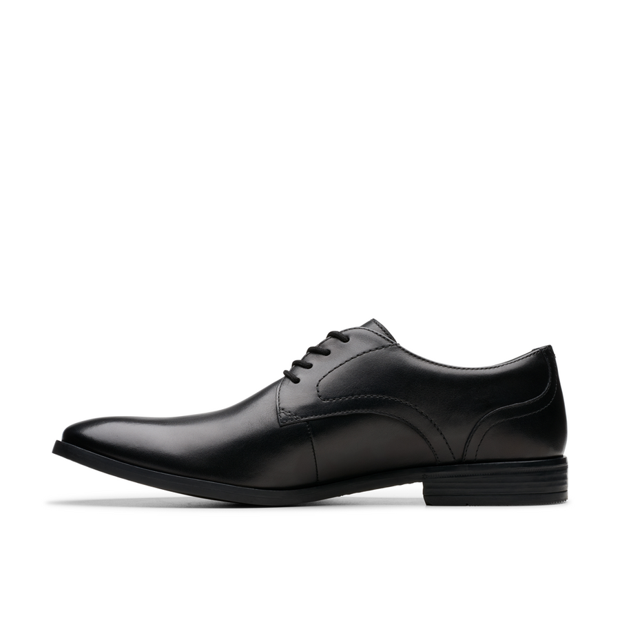 Clarks - Brandon Lace - Black Leather - Shoes