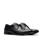 Clarks - Brandon Limit - Black Leather - Shoes