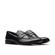 Clarks - Brandon Step - Black Leather - Shoes