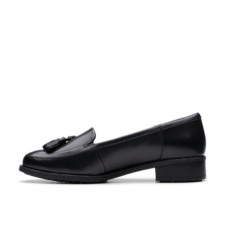 Clarks - Havisham Edge - Black Leather - Shoes