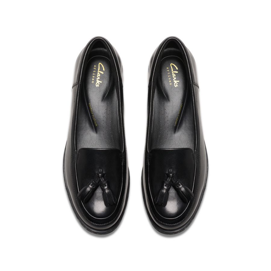 Clarks - Havisham Edge - Black Leather - Shoes