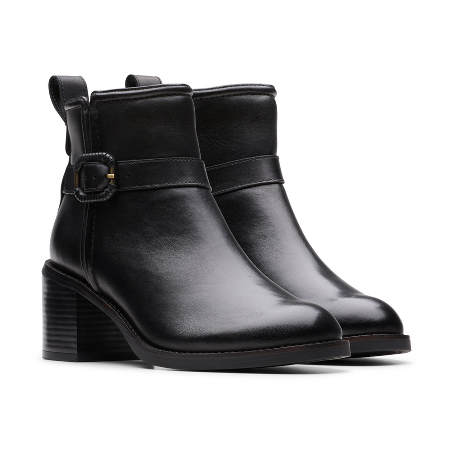 Clarks - Chamberly Trim - Black Leather - Boots