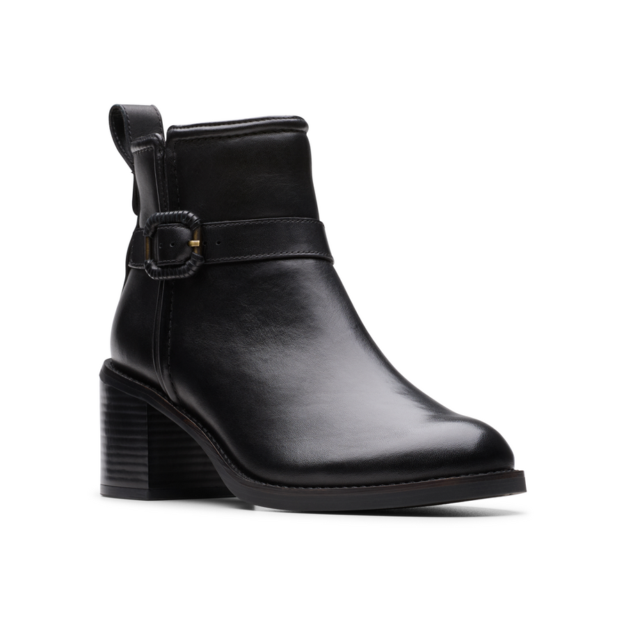 Clarks - Chamberly Trim - Black Leather - Boots