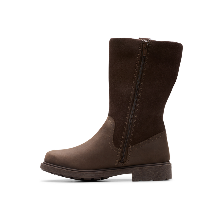 Clarks - AstrolZipWP K - Dark Brown - Boots