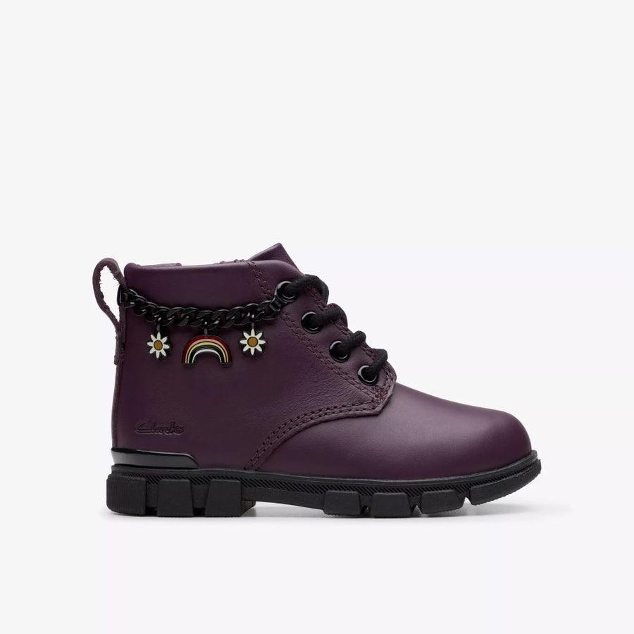 Clarks - Evyn Charm T - Plum - Boots