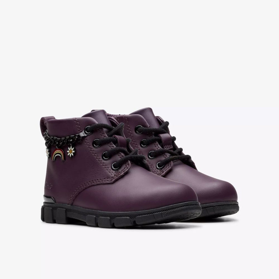 Clarks - Evyn Charm T - Plum - Boots