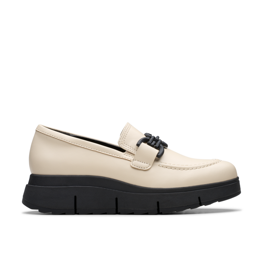 Clarks - Loriini Izzy - Cream Leather - Shoes