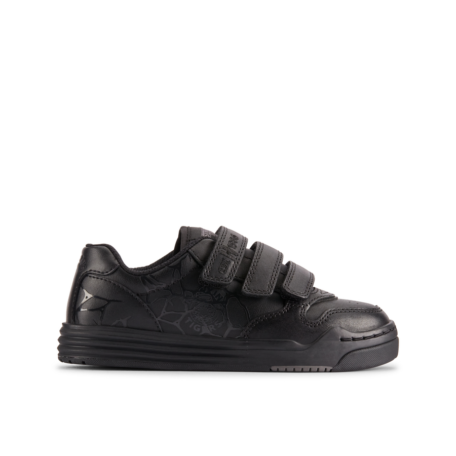 Clarks - ST Urban Ace K - Black Leather - School Shoes