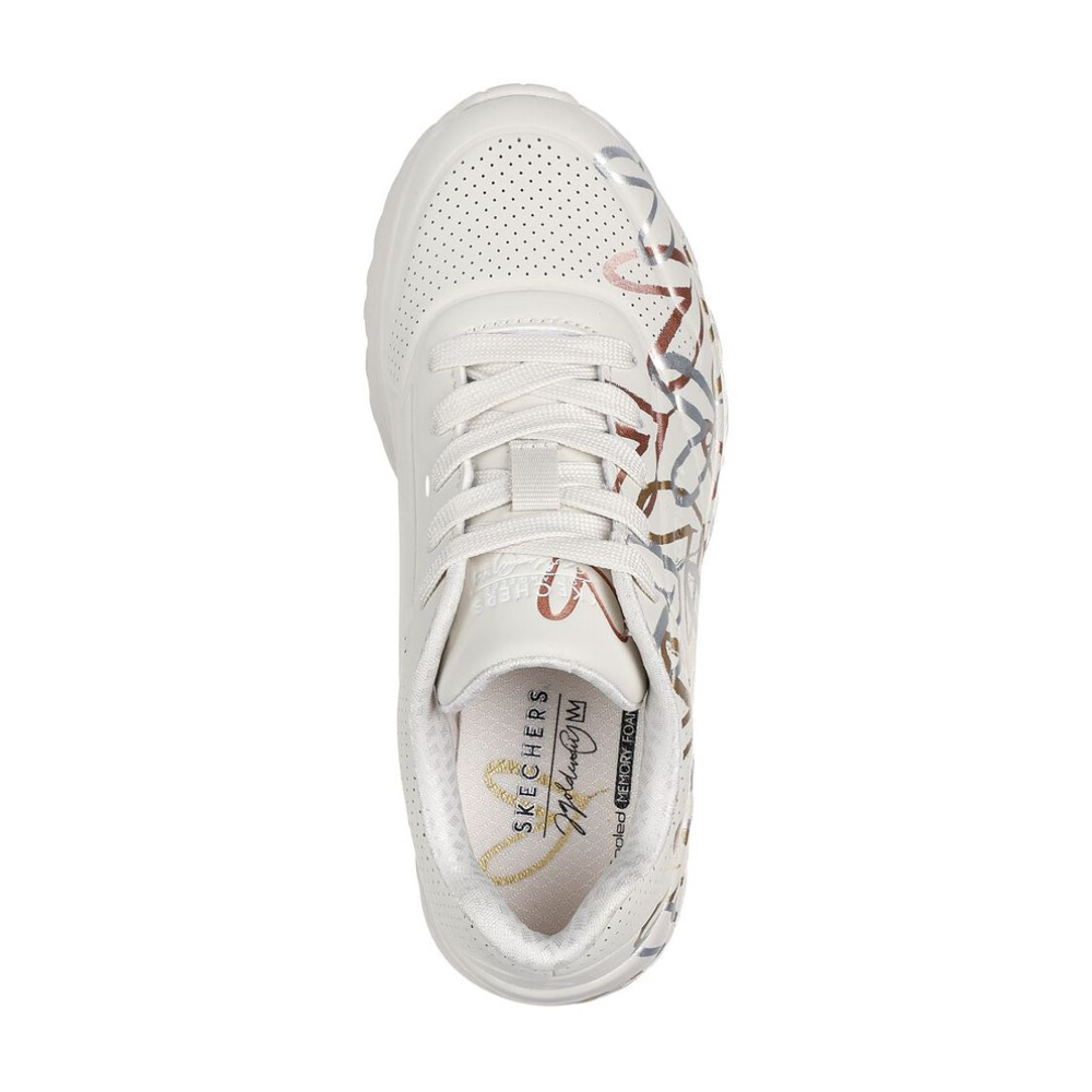 Skechers - JGoldcrown Uno Lite Graffiti Heart - Metallic - Trainers