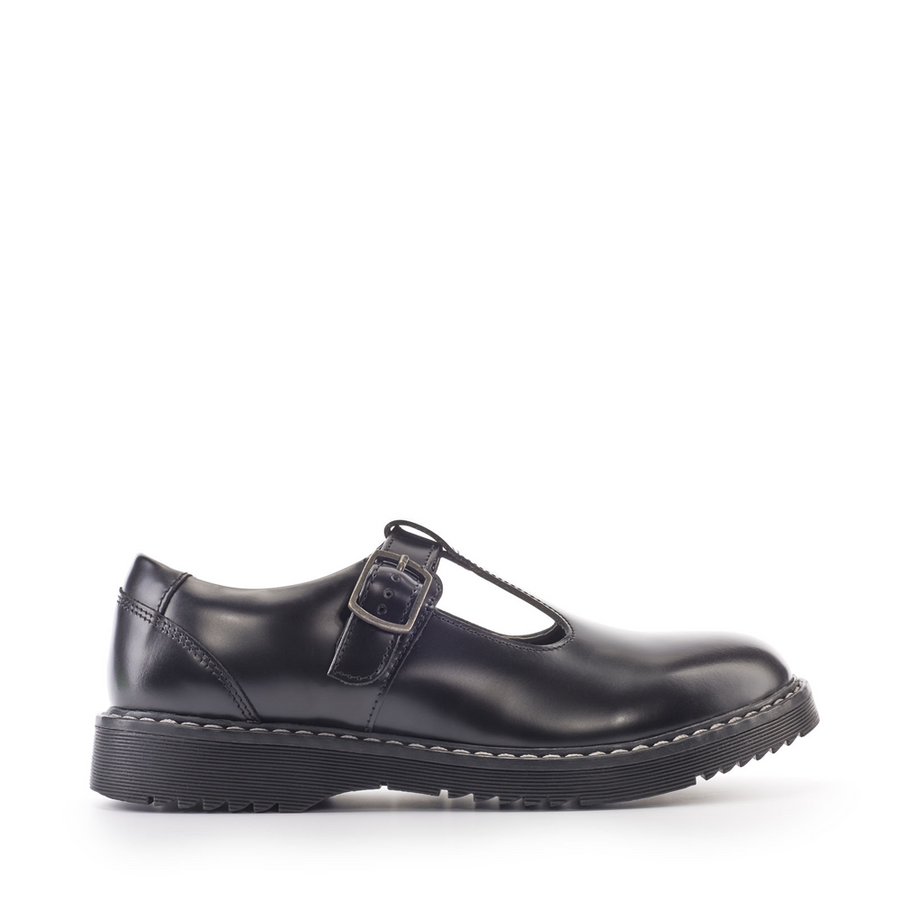 Start Rite - Envisage - Black Hi Shine - School Shoes