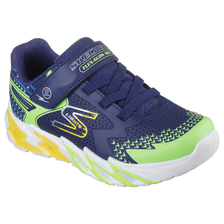 Skechers - Flex- Glow Bolt - Navy/Multi - Trainers