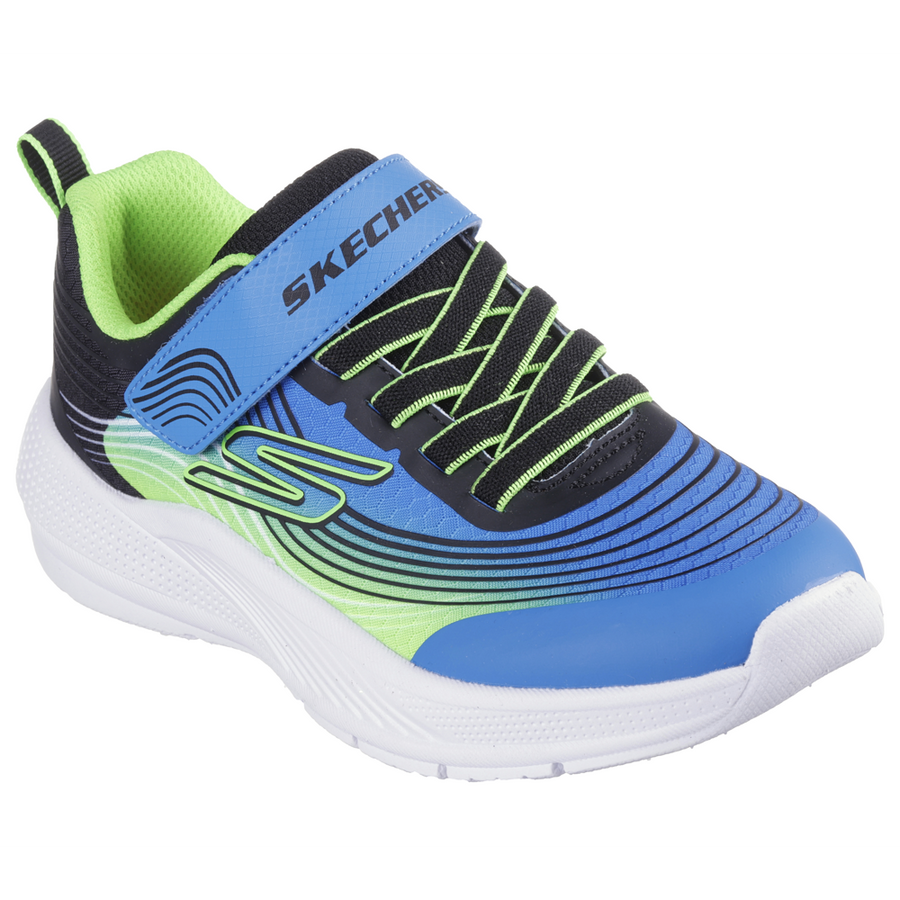 Skechers - Microspec Advance - Blue/Lime - Trainers