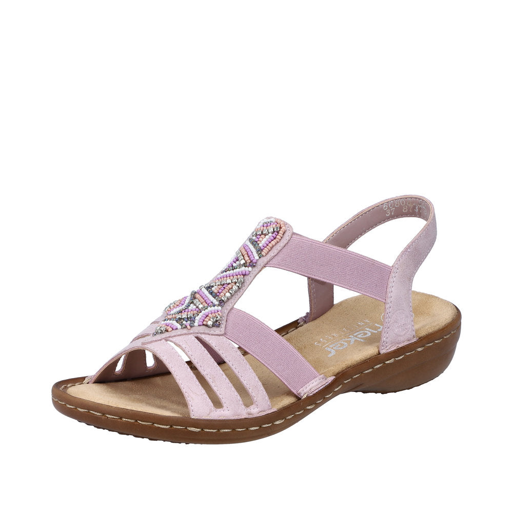 Rieker - 60801-30 - Pink - Sandals