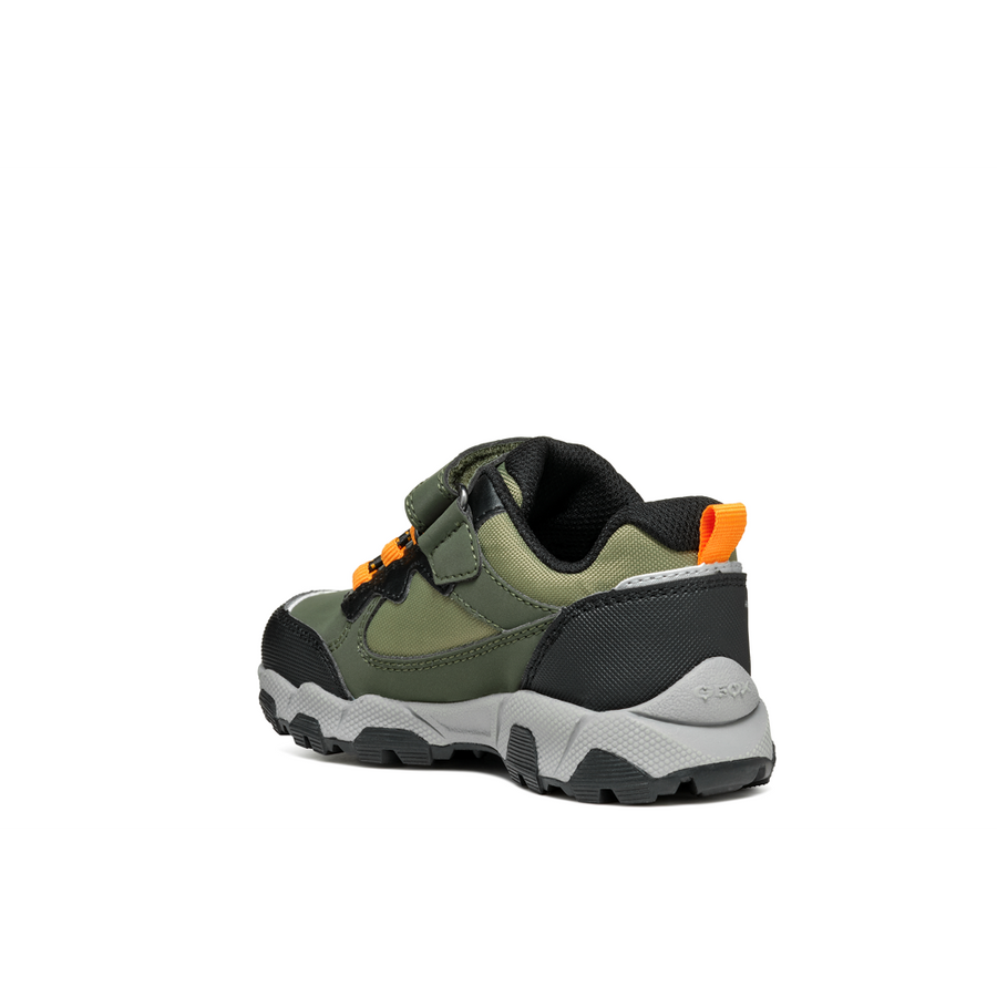 Geox - J Magnetar - Dark Green/Light Orange - Trainers