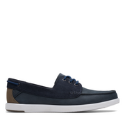 Clarks - Bratton Boat - Navy Nubuck - Shoes