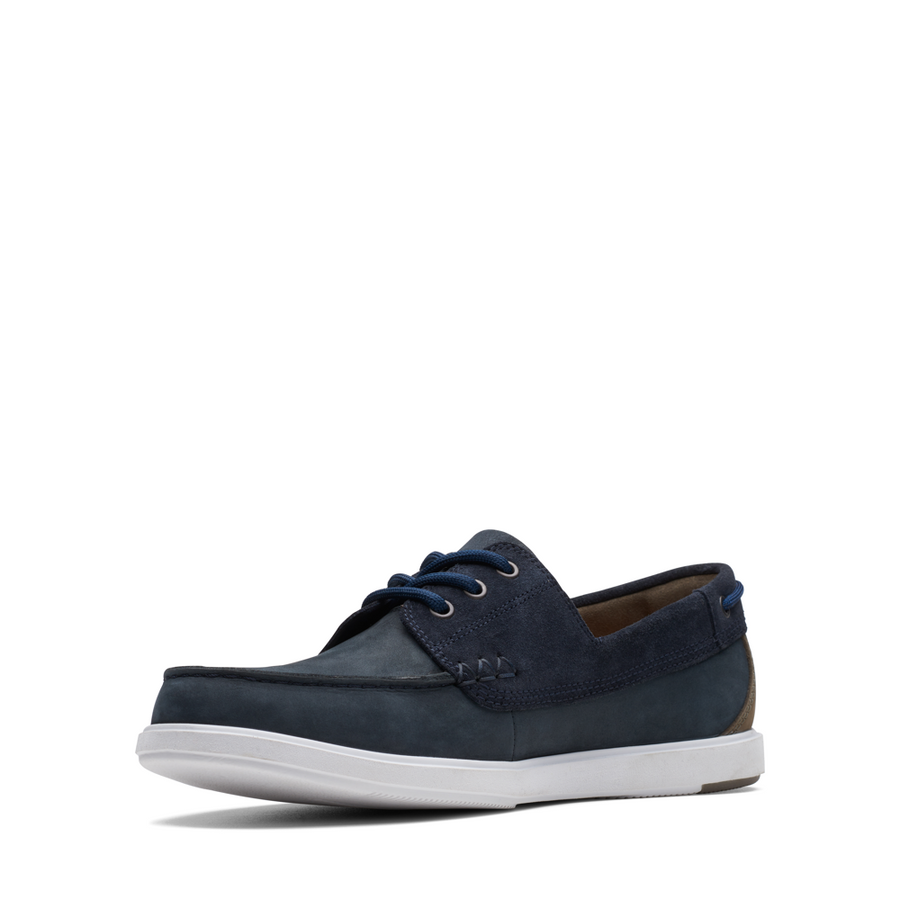 Clarks - Bratton Boat - Navy Nubuck - Shoes