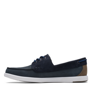 Clarks - Bratton Boat - Navy Nubuck - Shoes