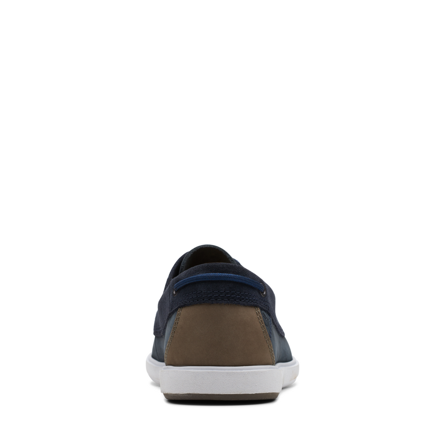 Clarks - Bratton Boat - Navy Nubuck - Shoes